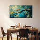 Leopard On A Tree Space Wall Art Canvas Office Home Room Framed 120x60cm