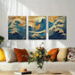3pcs Inspired Ocean Waves Artwork Perfect Wall Art Set Canvas Framed 40x60cm - High Quality Print 100% Australian Made Wall Canvas Ready to Hang