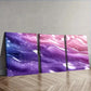 3pcs Purple and Light Blue Abstract Design Wall Art Set Canvas Framed 40x60cm - High Quality Print 100% Australian Made Wall Canvas Ready to Hang