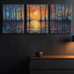 3pcs Abstract Ripple Reflections Moon Perfect Wall Art Set Canvas Framed 40x60cm - High Quality Print 100% Australian Made Wall Canvas Ready to Hang