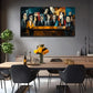 Men In A Meeting Suitable Wall Art Canvas Office Home Room Framed 80x45cm