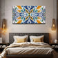 Flower Graphics Wall Art Canvas Office Home Room Framed 80x45cm