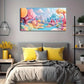 Vibrant Fairy Tale Landscape Wall Art Canvas Office Home Room Framed 120x60cm
