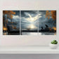 3pcs Scenic Lake & Mountain Nature Metal Print Ready to Hang Art