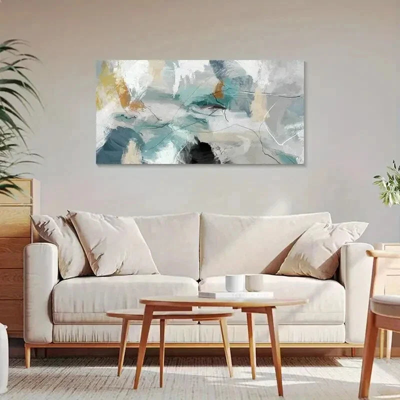 Abstract Colorful Pattern Wall Art Canvas Office Home Room Framed 120x60cm.