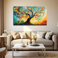 Colorful Rotating Circle Trees Wall Art Canvas Office Home Room Framed 120x60cm
