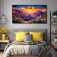 Sunrise In The Canyon Wall Art Canvas Office Home Room Framed 80x45cm