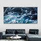 Ocean Waves & Sea Foam Wall Art Canvas Office Home Room Framed 120x60cm