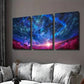 3pcs Starry Night Sky Vibrant Cosmic Scene Wall Art Set Canvas Framed 40x60cm - High Quality Print 100% Australian Made Wall Canvas Ready to Hang