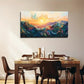 Abstract Mountain Sunset Décor Wall Art Canvas Office Home Room Framed 120x60cm