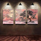 3pcs Artistic Creativity Moon Light Tree Metal Print Ready to Hang Art