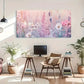 Soft Focus Floral Elegant Wall Art Canvas Office Home Room Framed 120x60cm