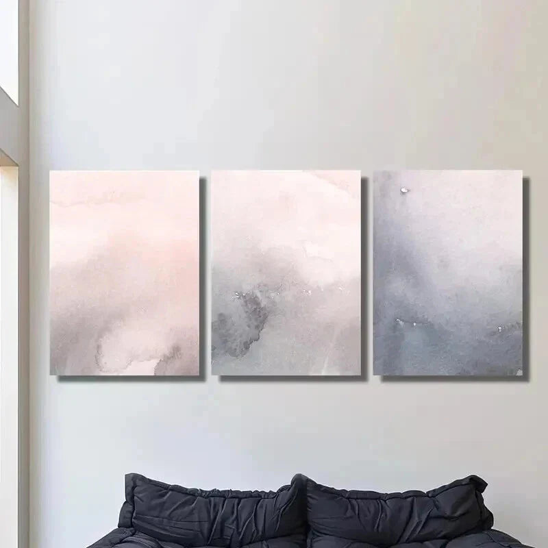 3pcs Aesthetic Nordic Style Decoration Wall Art Set Canvas Framed 40x60cm - High Quality Print 100% Australian Made Wall Canvas Ready to Hang