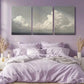 3pcs Dreamy Blue Sky and Horizon Landscape Wall Art Set Canvas Framed 40x60cm - High Quality Print 100% Australian Made Wall Canvas Ready to Hang
