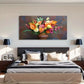 Floral Bouquet Deco Modern Wall Art Canvas Office Home Room Framed 120x60cm