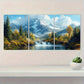 3pcs Mountain & Forest Scene Vibrant Nature Metal Print Ready to Hang Art