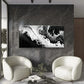 Featuring a Striking Abstract Wall Art Canvas Office Home Room Framed 80x45cm