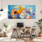 Colorful Poppies Wildflower Wall Art Canvas Office Home Room Framed 120x60cm