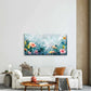 Watercolor Abstract Floral Wall Art Canvas Office Home Room Framed 80x45cm