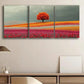 3pcs A Large Field of Roses in Rows Decoration Wall Art Set Canvas Framed 40x60cm - High Quality Print 100% Australian Made Wall Canvas Ready to Hang