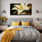 Bohemian White Lilies In Vase Wall Art Canvas Office Home Room Framed 80x45cm