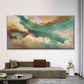 Abstract Ocean & Cloud Wall Art Canvas Office Home Room Framed 120x60cm