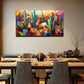 Expressive Cactus Aesthetic Wall Art Canvas Office Home Room Framed 120x60cm