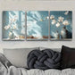 3pcs Modern Elegant Blue Vase Magnolia Floral   Wall Art Set Canvas Framed 40x60cm - High Quality Print 100% Australian Made Wall Canvas Ready to Hang