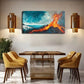 Abstract Volcano Eruption Wall Art Canvas Office Home Room Framed 120x60cm