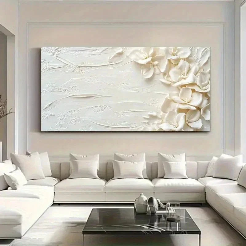Colourful Flowers Three Mural Wall Art Canvas Office Home Room Framed 120x60cm