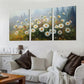 3pcs Classic Daisy Wildflower Countryside Lands Wall Art Set Canvas Framed 40x60cm - High Quality Print 100% Australian Made Wall Canvas Ready to Hang