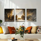 3pcs Warm Hues Faith-Based Inspirational Perfect Wall Art Set Canvas Framed 40x60cm - High Quality Print 100% Australian Made Wall Canvas Ready to Hang
