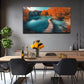 Autumn Landscape with Vibrant Wall Art canvas office home room framed 120x60cm