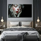 Tear-Streaked Face Elegant Wall Art Canvas Office Home Room Framed 120x60cm