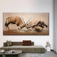 Oryx Antelope Wildlife Wall Art Canvas Office Home Room Framed 120x60cm
