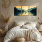 3pcs  Tree Lush Elegant Style Wall Art Set Canvas Framed 40x60cm - High Quality Print 100% Australian Made Wall Canvas Ready to Hang