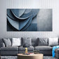 Blue & Gray Abstract Minimalist Wall Art Canvas Office Home Room Framed 80x45cm