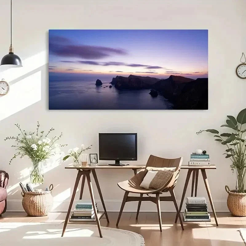 Nature Scenery Asian Retro Wall Art Canvas Office Home Room Framed 120x60cm