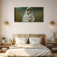 Woman Holding A Little Lamb Wall Art Canvas Office Home Room Framed 120x60cm