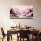 Abstract Landscape Paint Pink Wall Art Canvas Office Home Room Framed 80x45cm