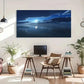 Ocean Scene Moon Reflection Wall Art Canvas Office Home Room Framed 120x60cm