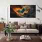 Cosmic Space Cloud Galaxy Wall Art Canvas Office Home Room Framed 80x45cm