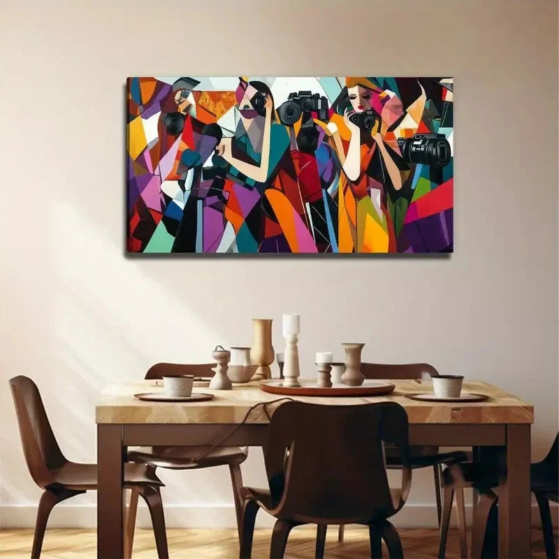 Fashionable Beautiful Girls Wall Art Canvas Office Home Room Framed 120x60cm
