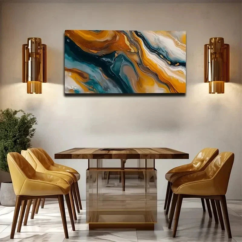Abstract Liquid Bubble Texture Wall Art Canvas Office Home Room Framed 120x60cm