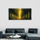 A Path Trees Forest Nature Wall Art Canvas Office Home Room Framed 80x45cm