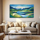 Modern Landscape Decor Wall Art Canvas Office Home Room Framed 80x45cm