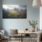 High Mountains Waterproof Space Wall Art Canvas Office Home Room Framed 120x60cm