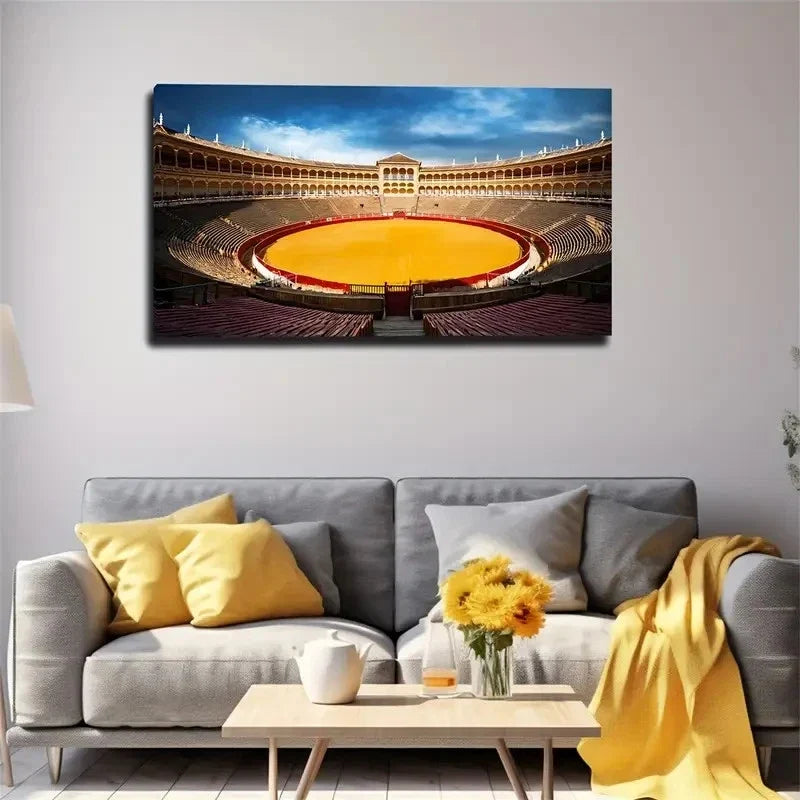 Grand Building Large Wall Art Canvas Office Home Room Framed 120x60cm