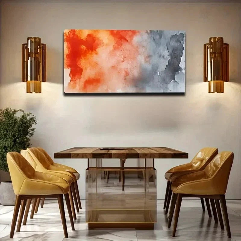 Deep And Light Gray Series Wall Art Canvas Office Home Room Framed 120x60cm
