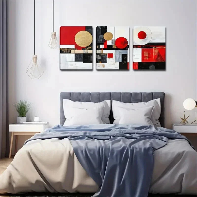 3pcs  Triple Frame Creative Wall Art Set Canvas Framed 40x60cm - High Quality Print 100% Australian Made Wall Canvas Ready to Hang